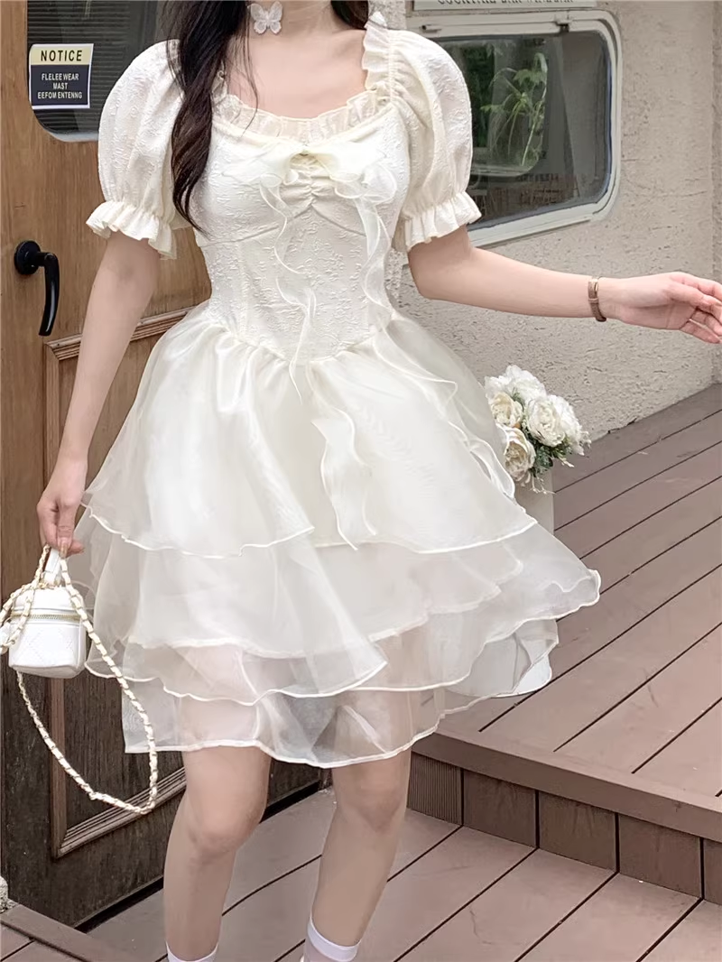 - women's autumn square neck dress GEU832