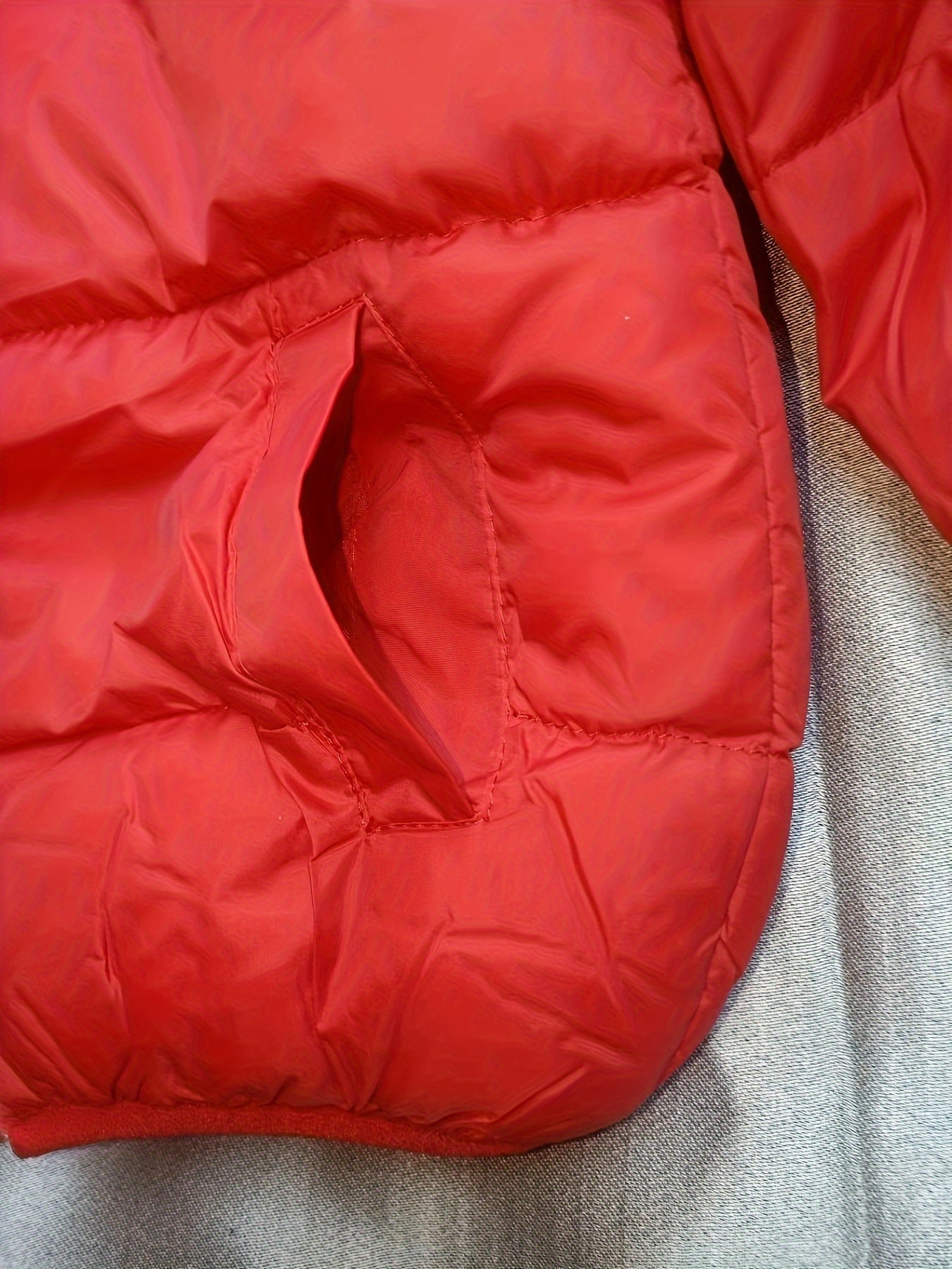 Kid's Fleece Lining Padded Jacket With Detachable Hood, Warm Zip Up Coat, Boy's Clothes For Winter Outdoor, As Gift