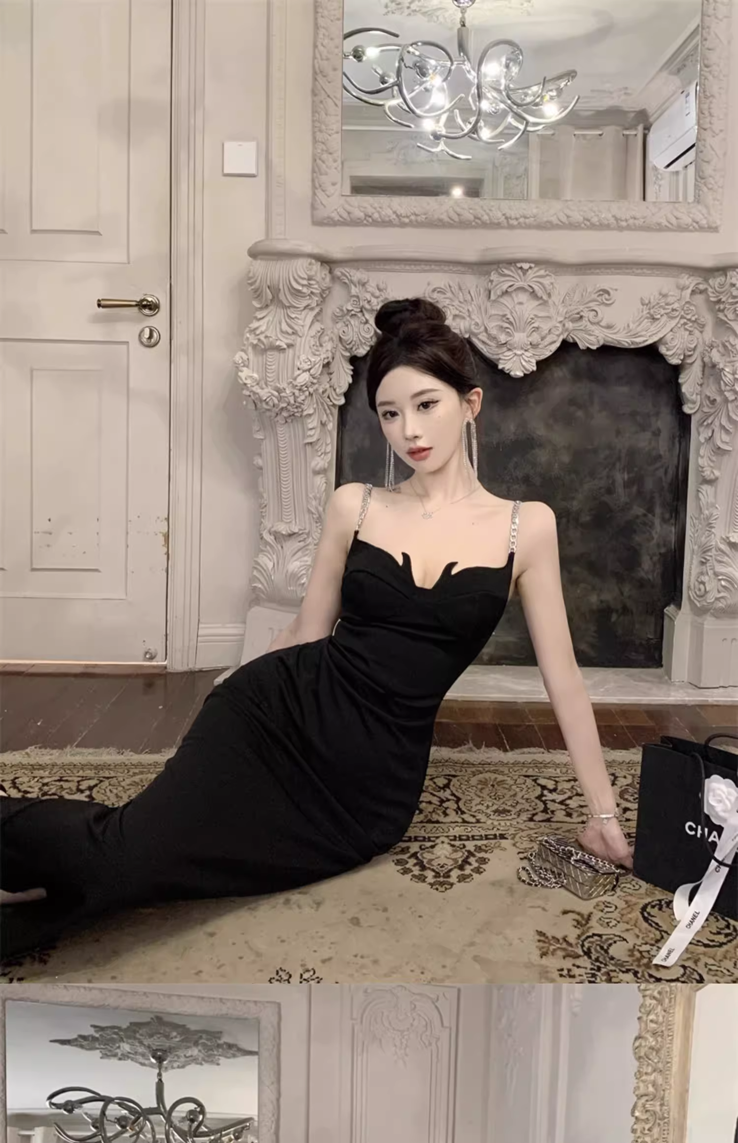 - Sexy Black Bodycon Dress GEU1248