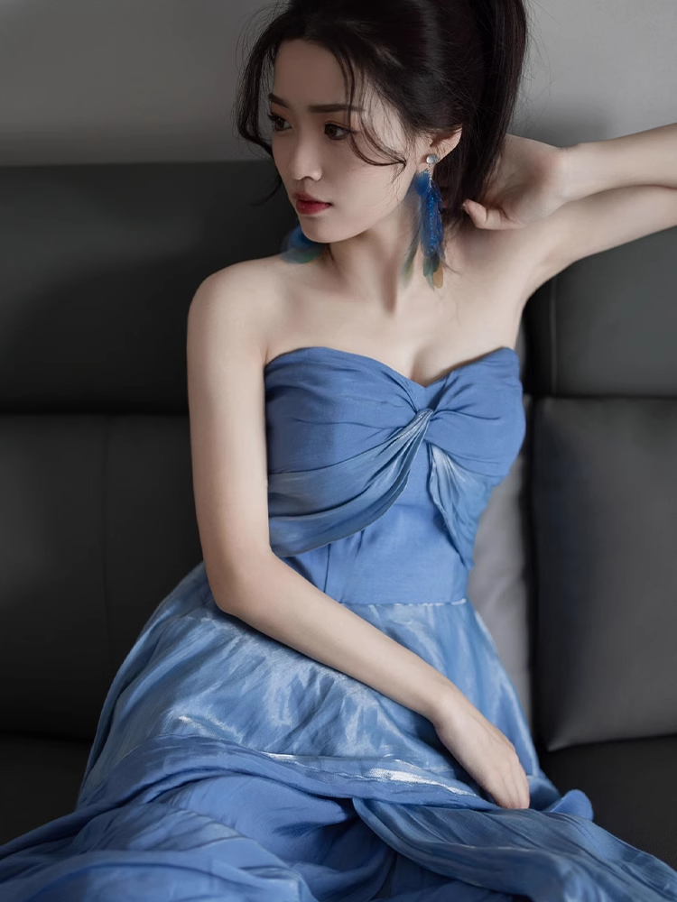 - blue sweetheart dress GEU1457