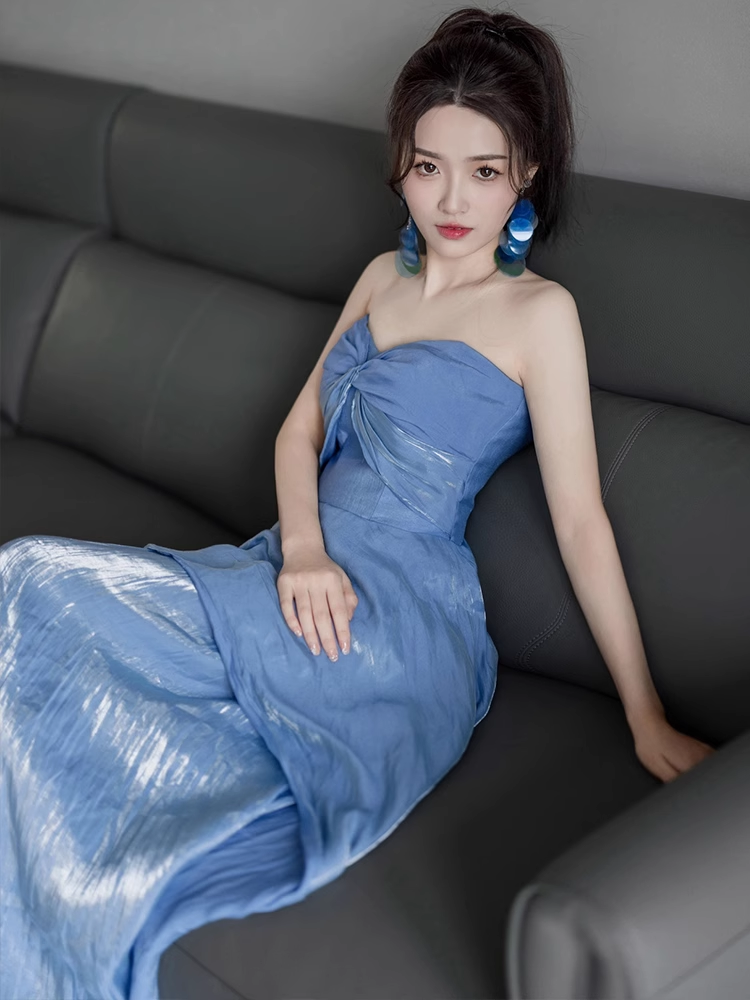 - blue sweetheart dress GEU1457