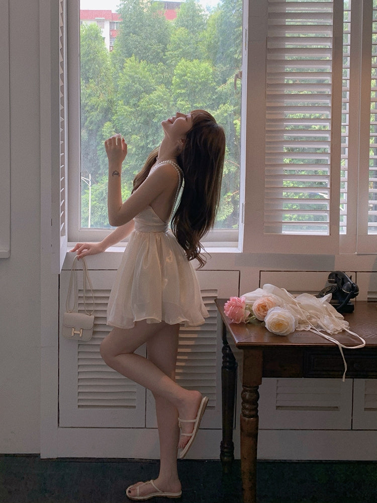 Faelynn Pearl Mini Dress