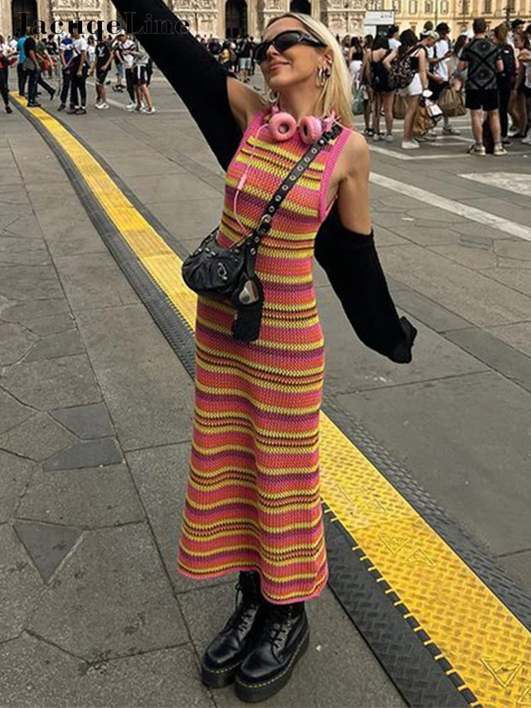 Fatma Knit Midi Dress
