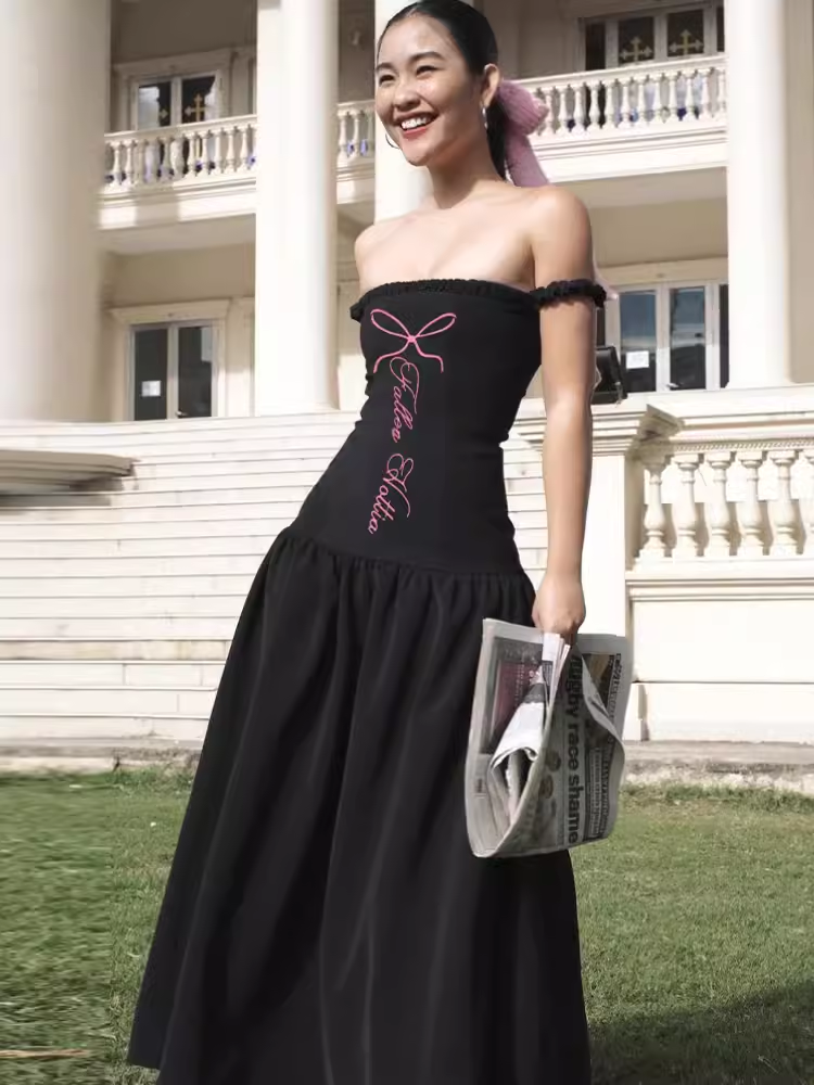 - Off the shoulder long dress GEU1355