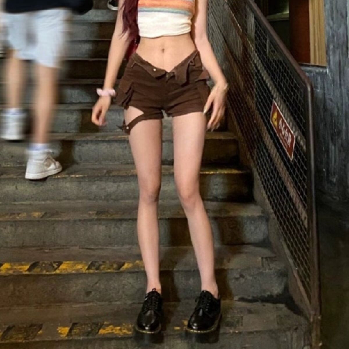 vmtvr casual summer outfits Summer New American Fashion Hot Girl High Waist Denim Shorts Design Sense Big Pocket Versatile Tooling Denim Shorts