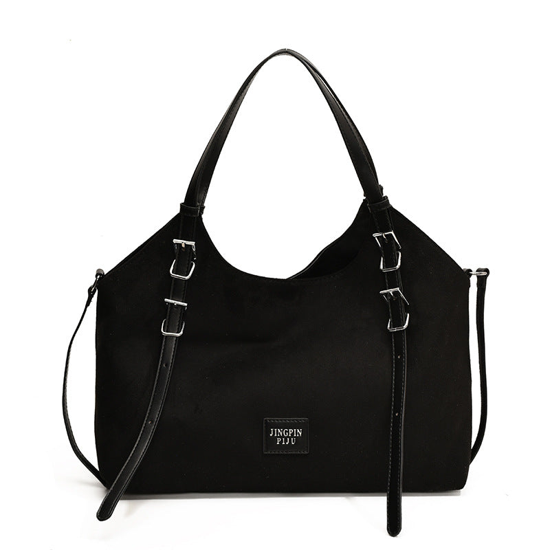popular autumn hot-selling large-capacity retro tote bag new versatile matte bag women's commuting shoulder bag