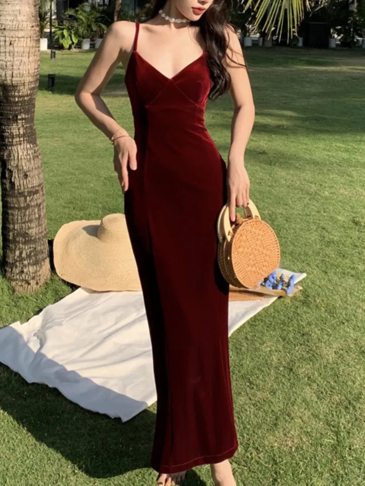 vmtvr Women Fashion New Sexy Elegant Casual Party Dress Summer Sleeveless Solid Chic Slim Birthday Prom Robe Female Vestidos New