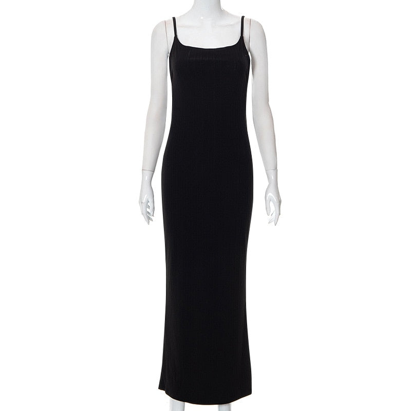 vmtvr - Backless Bodycon Lace Up Maxi Dress Women Sexy Elegant Nightclub Party Halter Slip Clothes Evening Long Dresses