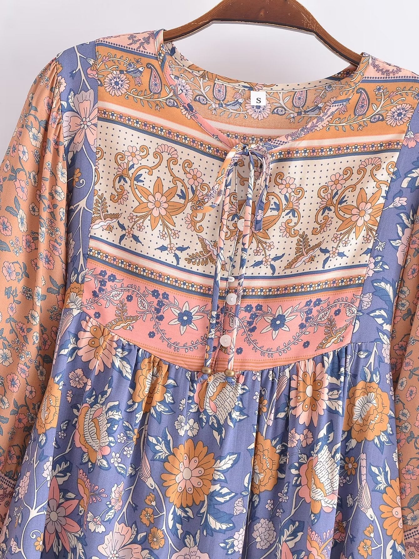 vmtvr - Two Pieces Dress Sets Flower Shirt and Skirts Boho Matching Sets Fashion Mujer Maxi Dress Printing Ensemble Femme 2 Pièces