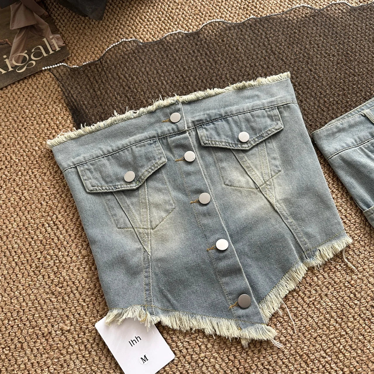 vmtvr 2024 Summer Vintage 2 Piece Skirt Set Women Casual Y2k Sleeveless Tops + Office Lady Slim Mini Skirt Fashion Sweet Denim Suits