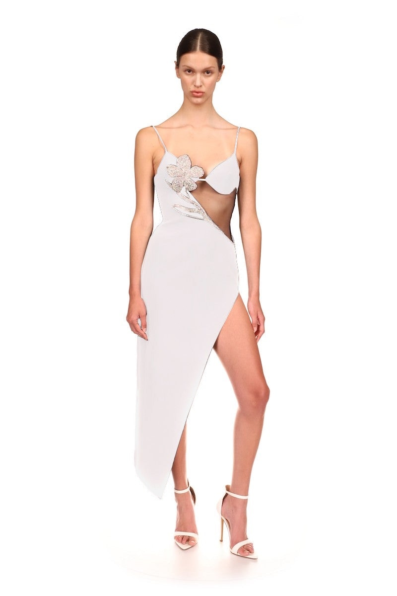 Women Dress Bandage Bodycon New Elegant Diamond Flowers Party Evening Club Mini Dresses Summer Clothes