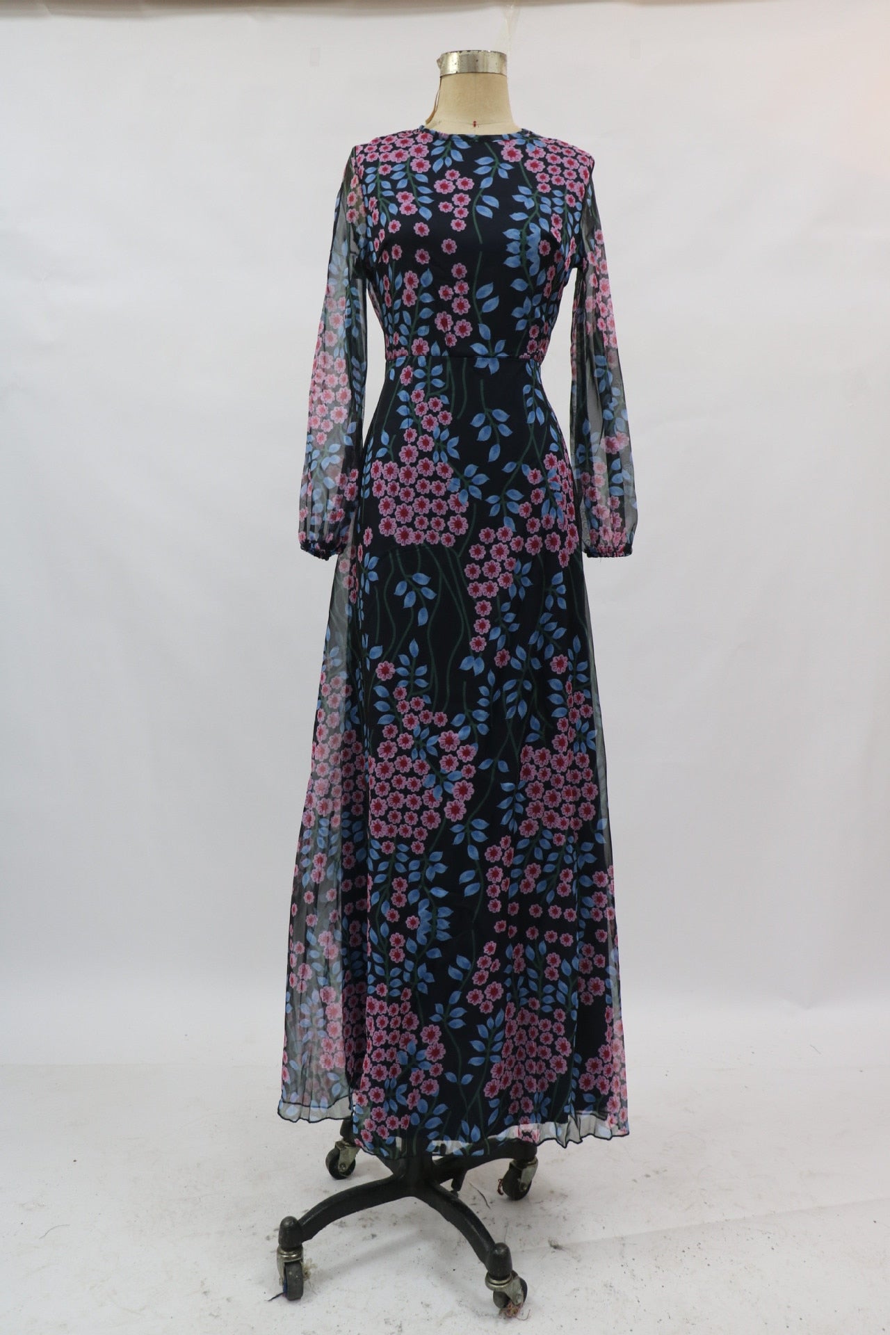 vmtvr - Elegant Maxi Dress Spring Summer Women's Clothes Sexy Backless Slim Print Dress Outfits For Women Vestidos