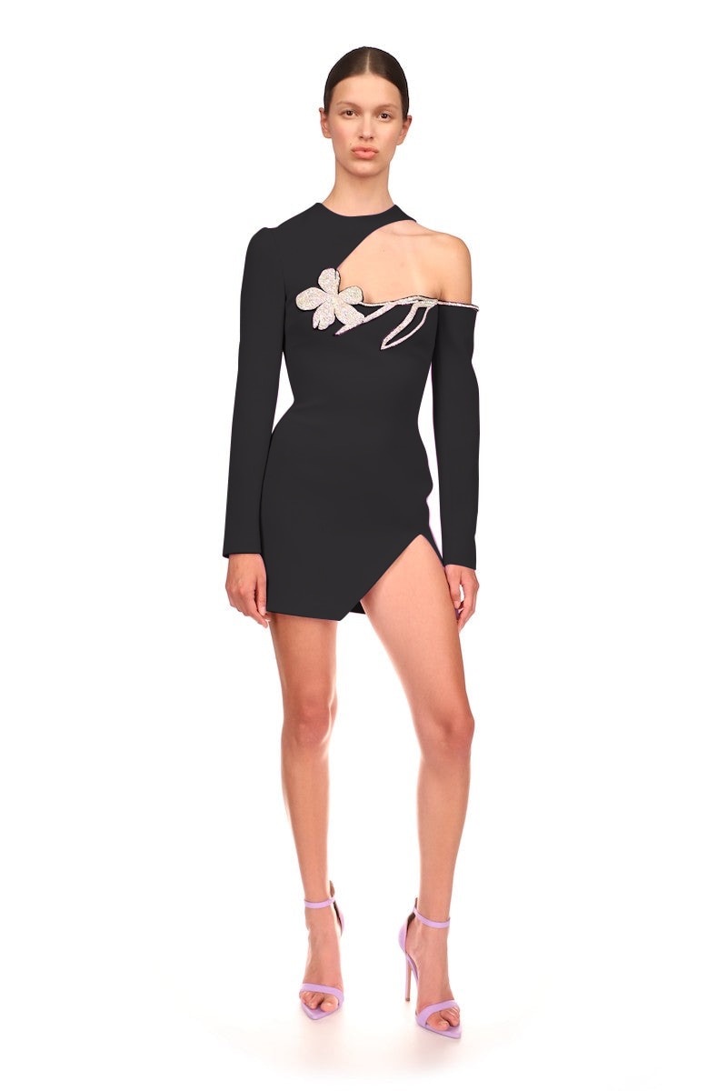 Women Dress Bandage Bodycon New Elegant Diamond Flowers Party Evening Club Mini Dresses Summer Clothes