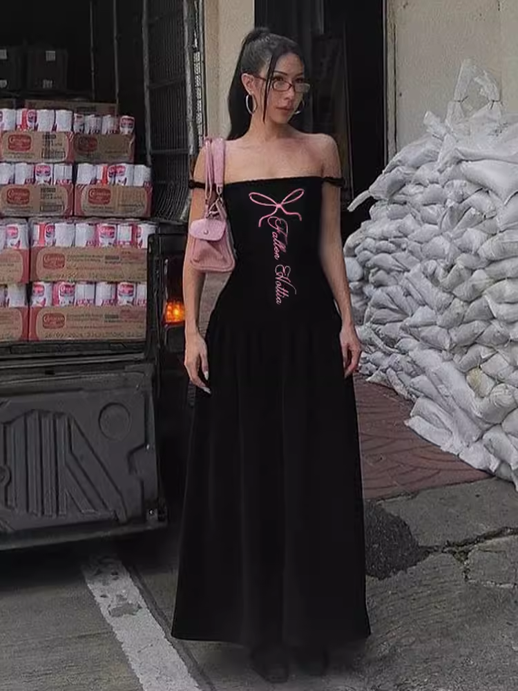 - Off the shoulder long dress GEU1355