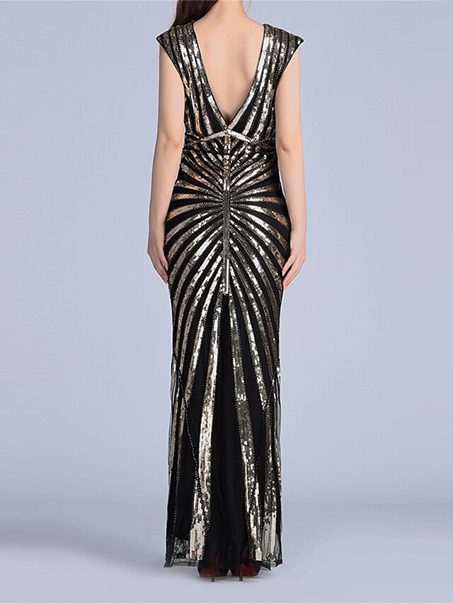 Women‘s Halloween Dress Prom Dress Party Dress Sequin Dress Long Dress Maxi Dress Silver Black Pink Sleeveless Pure Color Sequins Summer Spring Crew Neck Party Evening Party Vacation S M L XL 2XL