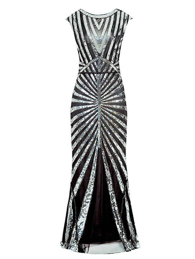 Women‘s Halloween Dress Prom Dress Party Dress Sequin Dress Long Dress Maxi Dress Silver Black Pink Sleeveless Pure Color Sequins Summer Spring Crew Neck Party Evening Party Vacation S M L XL 2XL