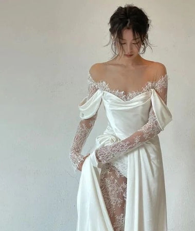 vmtvr detective vs suspect dress to impress Travel Photography Light Wedding Dress French Lace Small Tail White Retro New Simple Bridal Welcome Super Fairy Dress