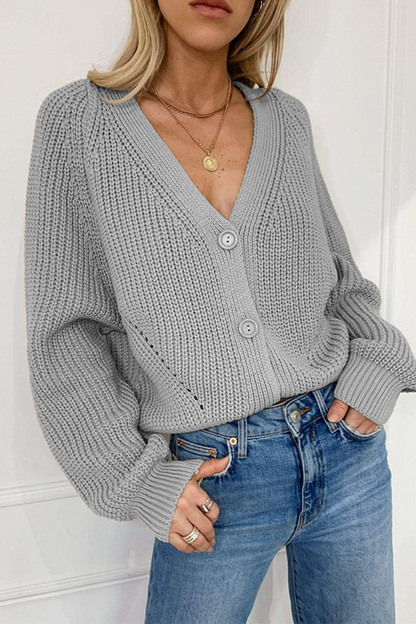 Casual Solid Patchwork V Neck Tops(4 colors)