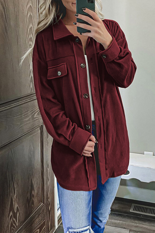 Casual Solid Patchwork Turndown Collar Outerwear(8 colors)