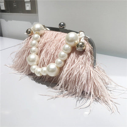 Daily Party Patchwork Feathers Pearl Bags