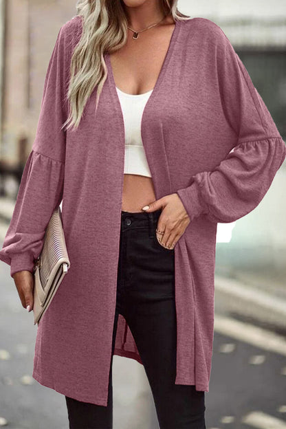 Casual Solid Solid Color O Neck Cardigans(6 Colors)