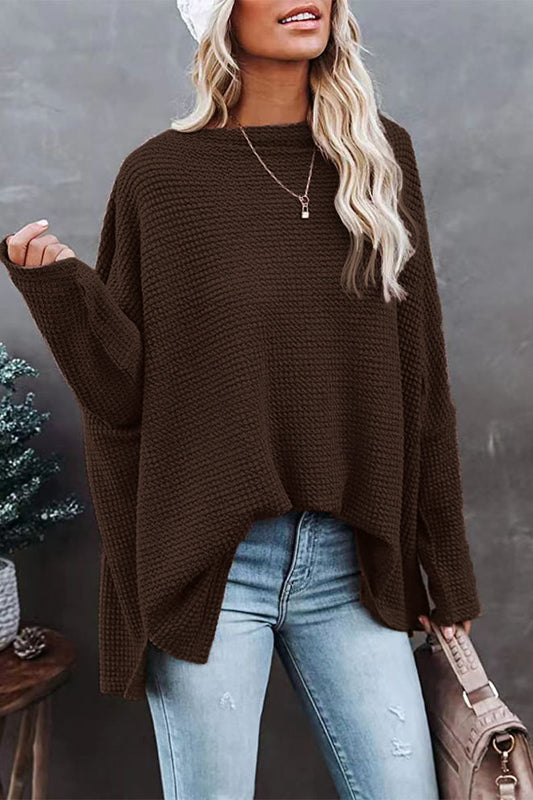 Casual Solid Solid Color Oblique Collar Sweaters(6 Colors)