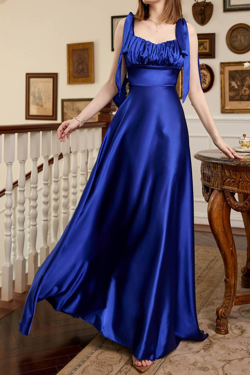 Elegant Formal Solid Frenulum Evening Dress Dresses