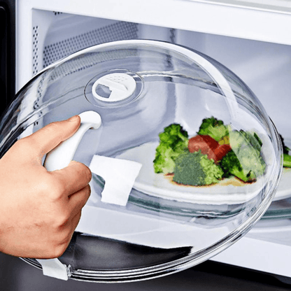 1pc Microwave Splash Cover Transparent Transparent Microwave Oven Food Cover Anti Sputtering Anti-oil Cover Reusable Airtight Food Cover Kitchen Heat Resistant Lid