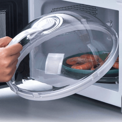 1pc Microwave Splash Cover Transparent Transparent Microwave Oven Food Cover Anti Sputtering Anti-oil Cover Reusable Airtight Food Cover Kitchen Heat Resistant Lid