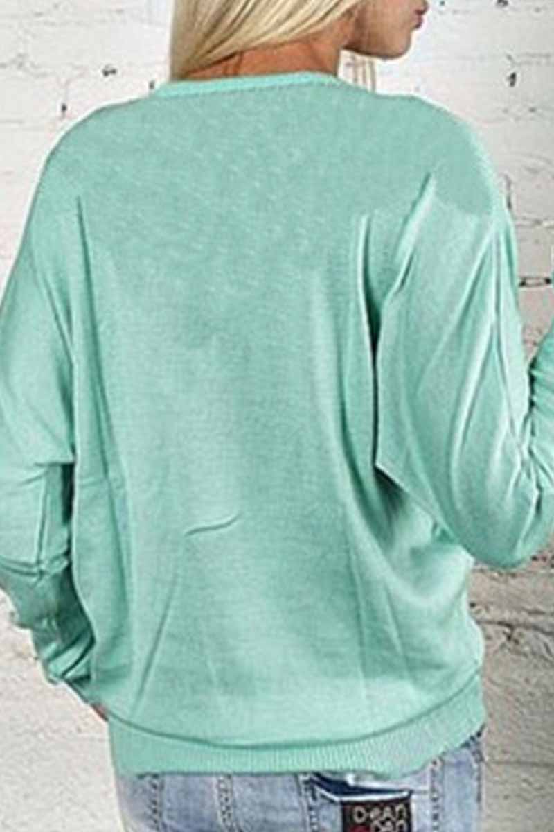 Casual Solid Zipper V Neck Tops