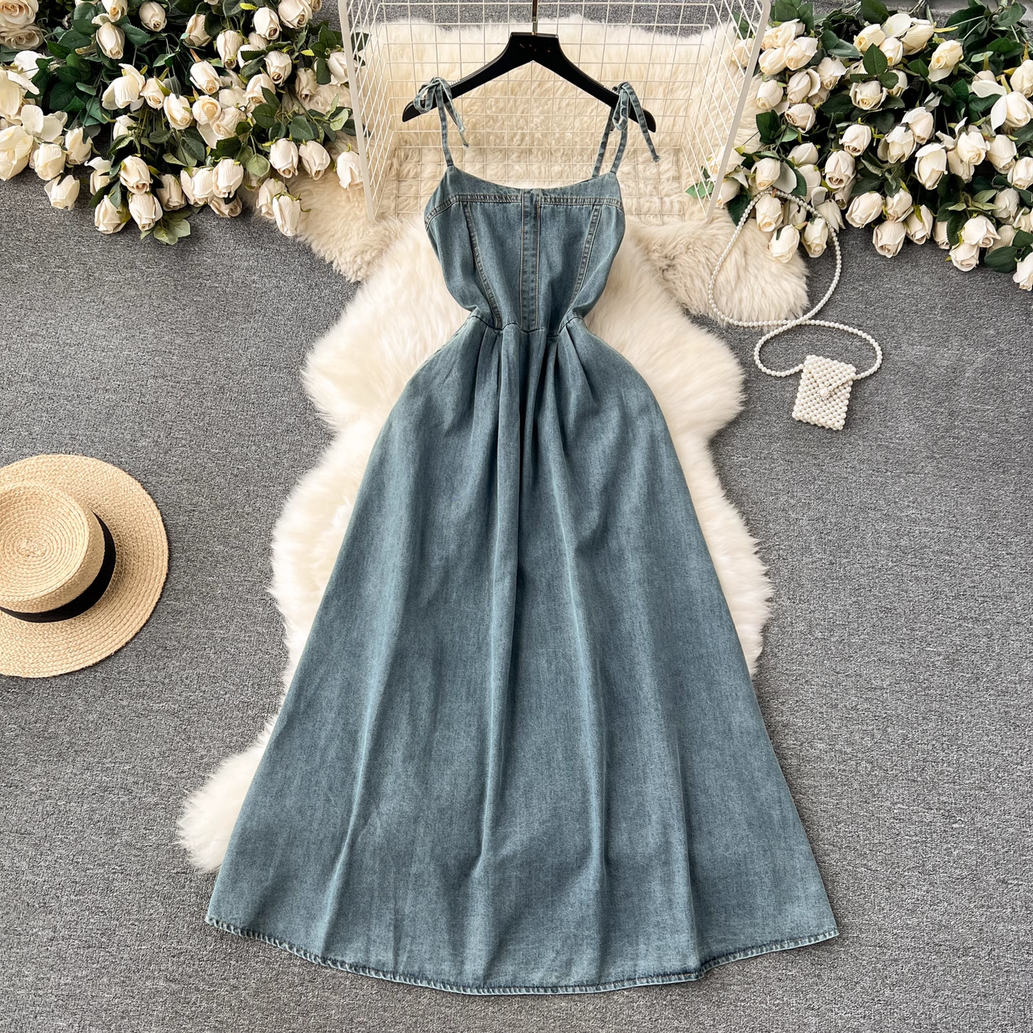 - women's retro denim dress GEU1124