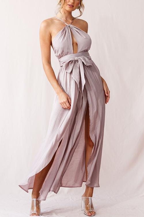 vmtvr - High Slit Backless Maxi Dress