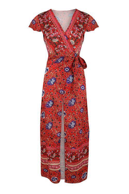 vmtvr - Bohemian Floral Maxi Dress