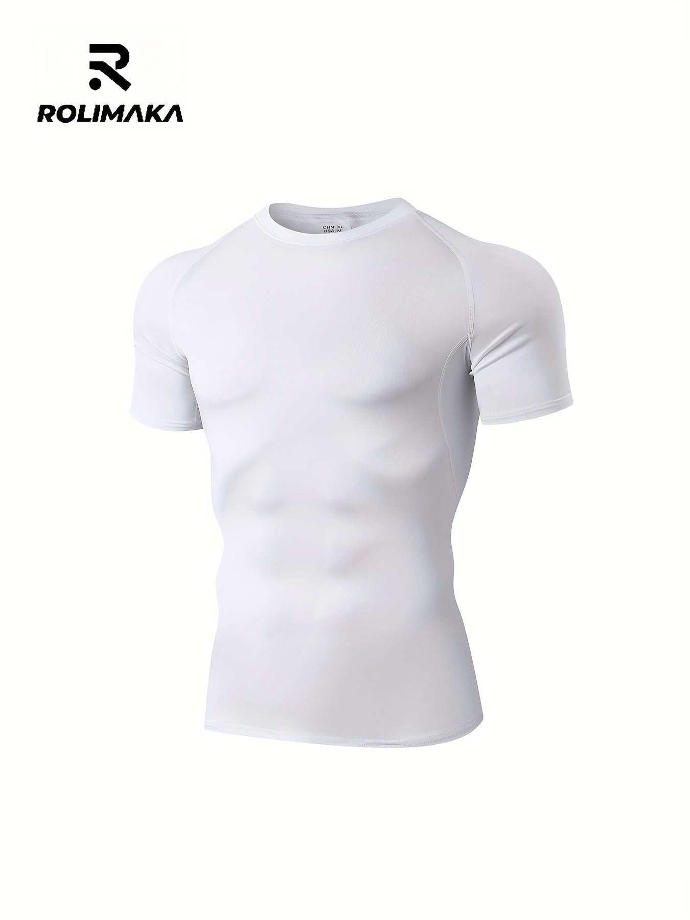 Men's Quick-Dry Performance Tee - Breathable, Stretchy, All-Season Base Layer for Sports & Casual Wear