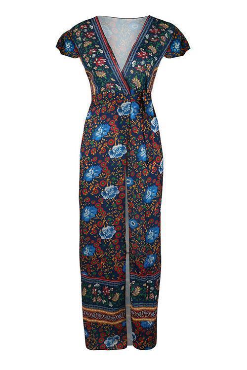 vmtvr - Bohemian Floral Maxi Dress