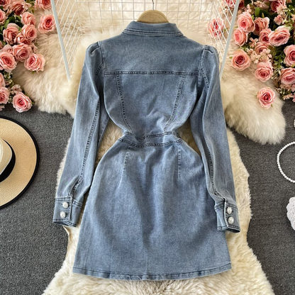 vmtvr Blue On-trend Multi Pocket Denim Mini Dress