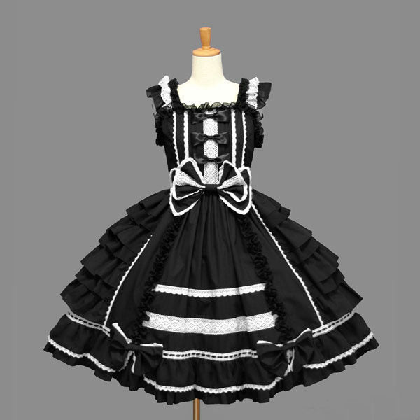 vmtvr pirates vs sailors drees to impress Lolita Princess Dress Gothic Chiffon Lace Bow Cosplay Ball Gown Sling Dress