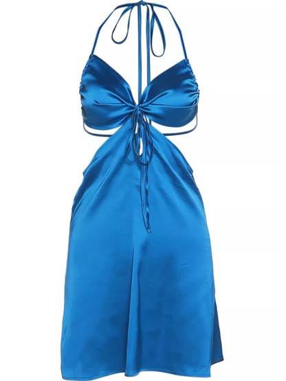 - Sexy Blue Homecoming Dress  GEU1329