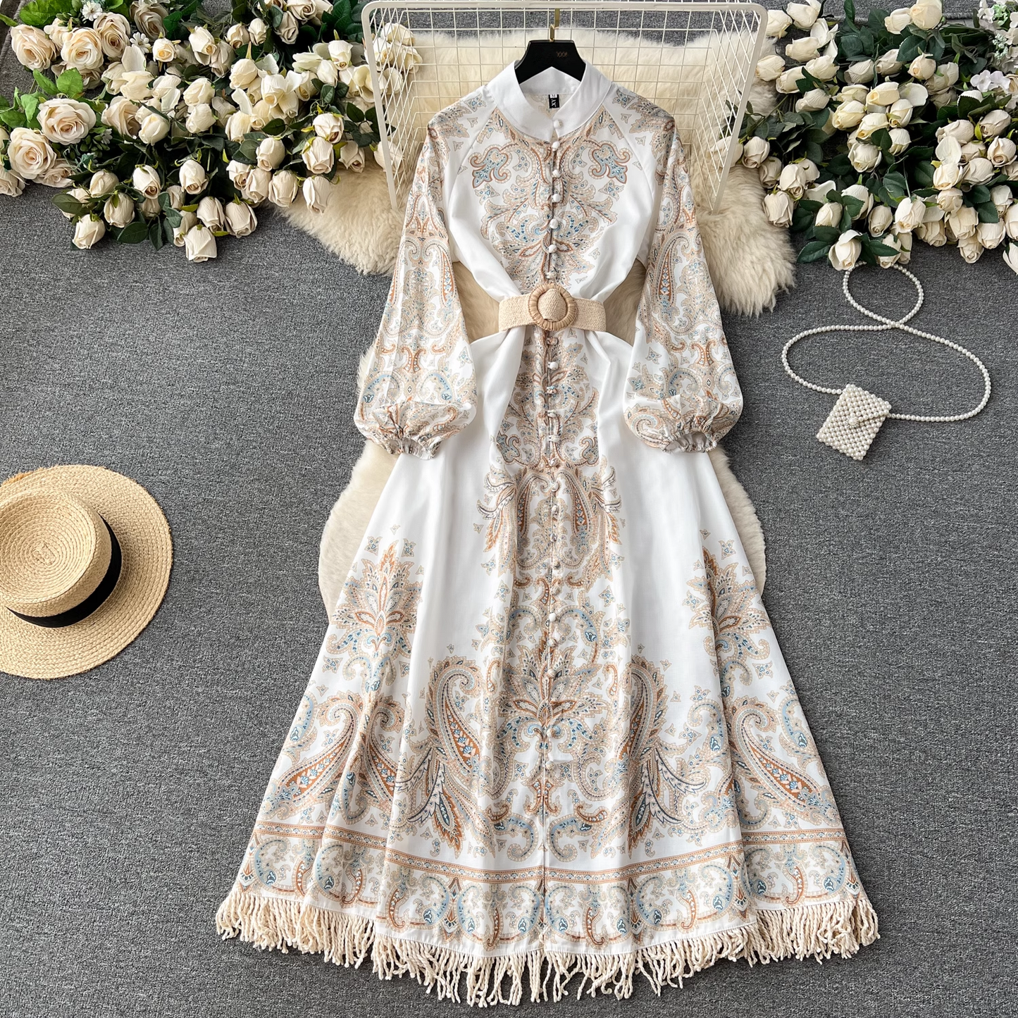 vmtvr- women's autumn palace style dress GEU568