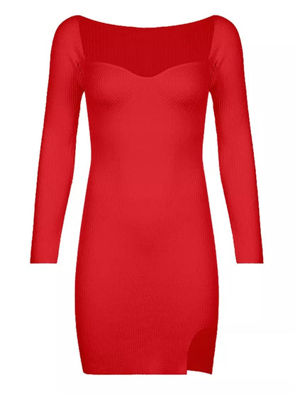 Ambrosi Knitted Mini Dress