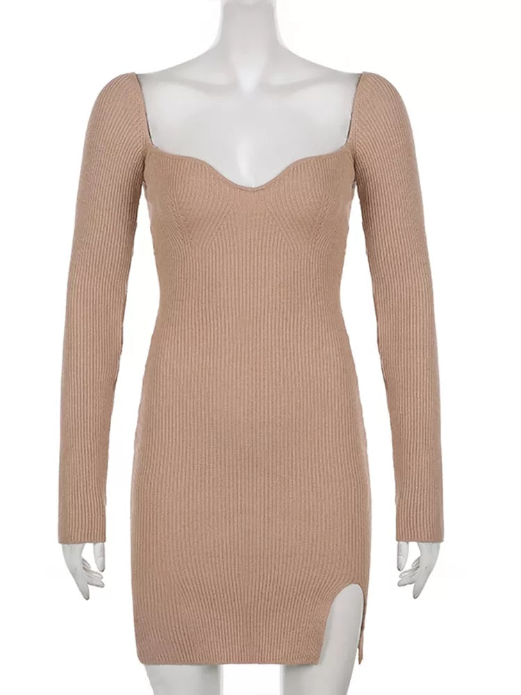 Ambrosi Knitted Mini Dress