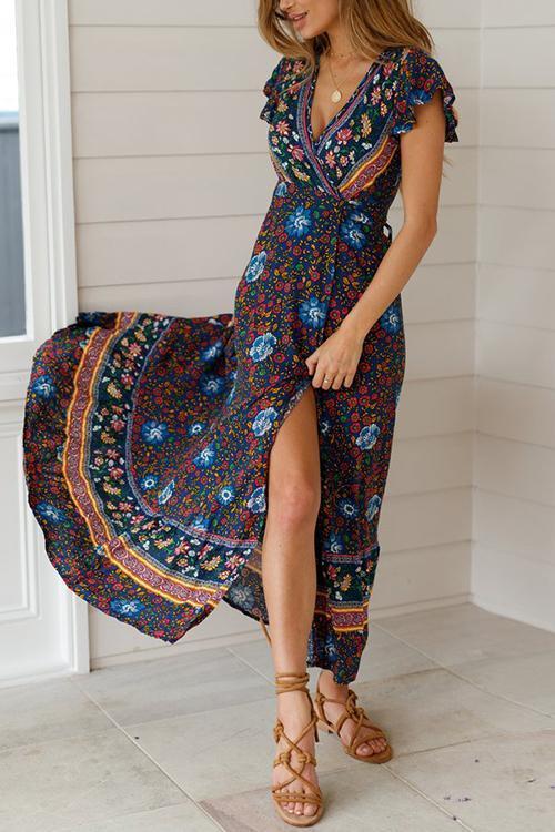 vmtvr - Bohemian Floral Maxi Dress