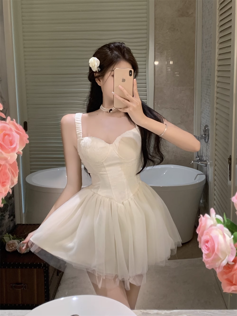 - A-line Tulle Dress   GEU1221