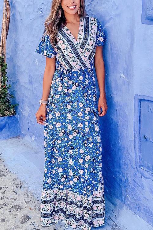 vmtvr - Bohemian Floral Maxi Dress