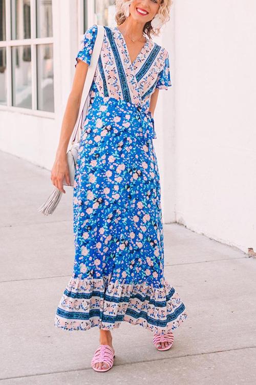 vmtvr - Bohemian Floral Maxi Dress