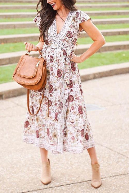 vmtvr - Bohemian Floral Maxi Dress