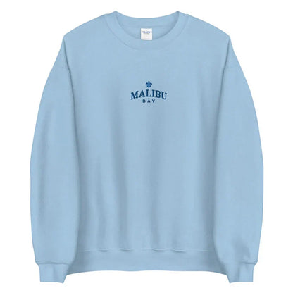 -Retro sports style outfit streetwear 90s fashion Malibu Day Letters and Turtles Embroidery Cute Sweatshirts For Women Loose Cotton Thick Warm Pullover Autumn Winter Clothing