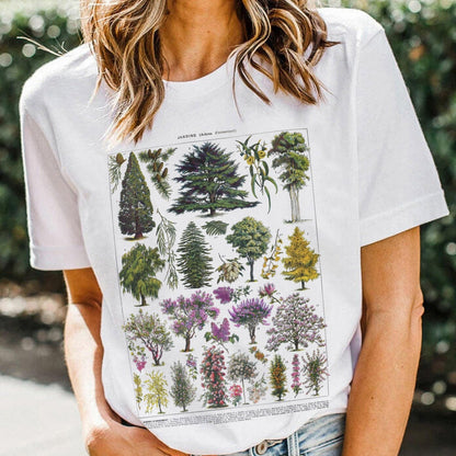 Summer Fashion Unisex Tshirt Vintage Tree Women Tshirts Graphic Tees Harajuku Tops Travel T-Shirt