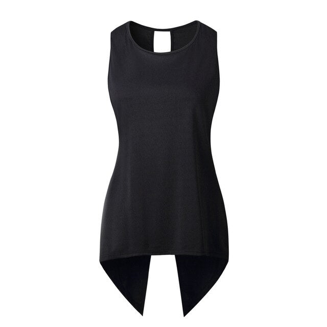 Womens Tops And Blouses Sleeveless Ladies Top Female Cross Irregular O-Neck Woman Blouse Shirt Summer Tops For Women  Tank