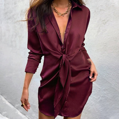 Women's Pink Draped Female Dress Woman for New Year Vneck Party Evening Club Elegant Mini Bodycon Dresses for Women 2021